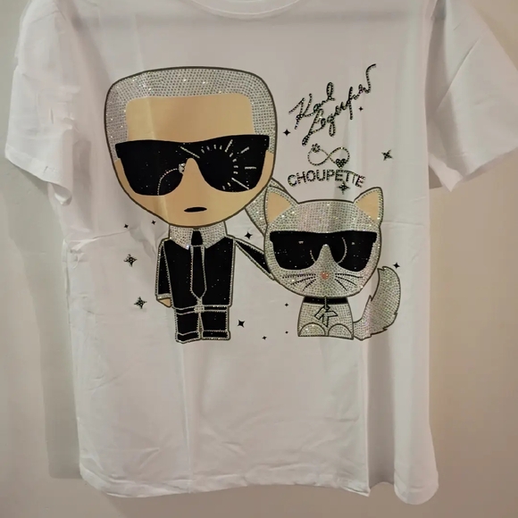 Charming Canine Duo Graphic Tee - White - Picture 10 of 11